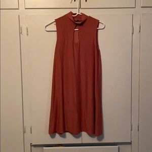 Pink mid length dress